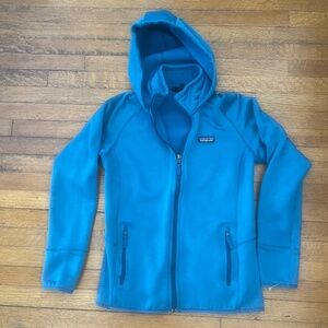 Patagonia Blue Tech Fleece Hoodie  Women's Jacket  Size Med